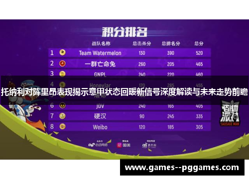 托纳利对阵里昂表现揭示意甲状态回暖新信号深度解读与未来走势前瞻